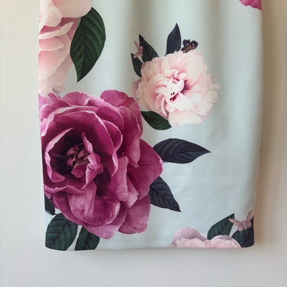Ted Baker Annile Magnificent Floral Butterfly Knee Length Sheath Dress Formal - Picture 5 of 12